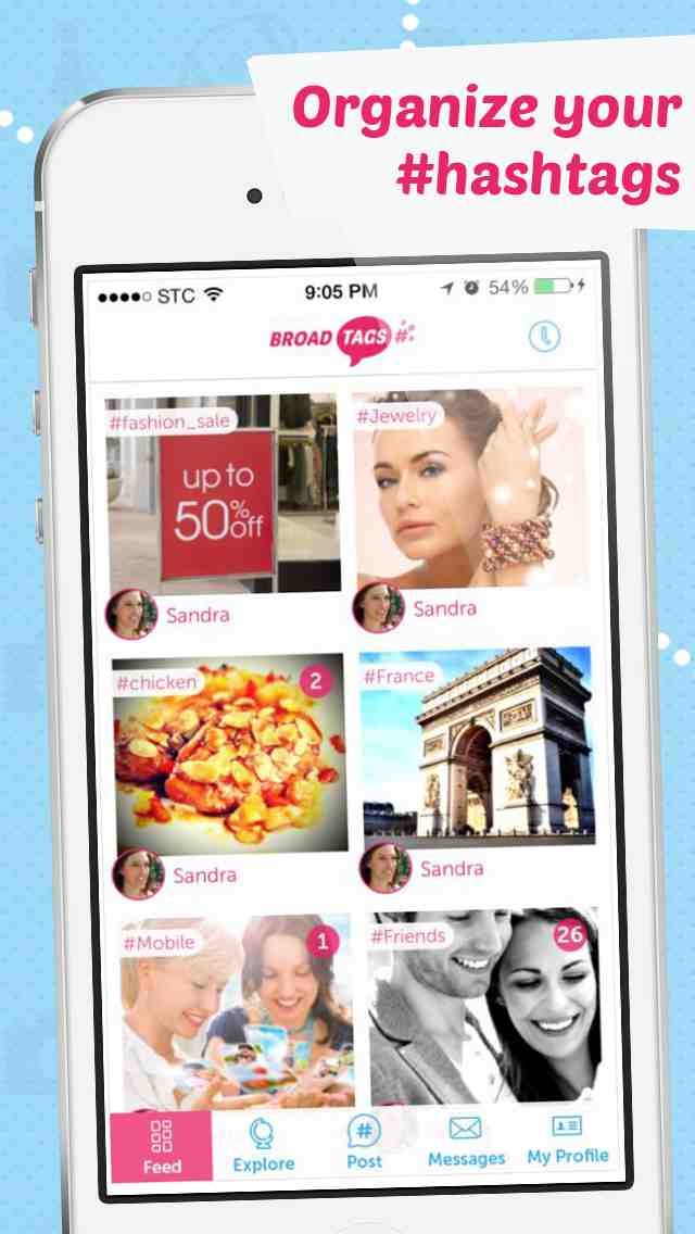 BroadTags. Create. Tag. Follow. App for iPhone and Android New